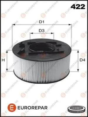 Luftfilter EUROREPAR E147311 Bild Luftfilter EUROREPAR E147311