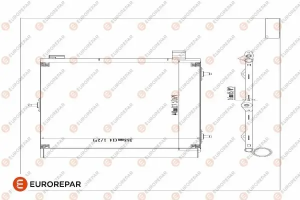 Kondensator, Klimaanlage EUROREPAR E163362