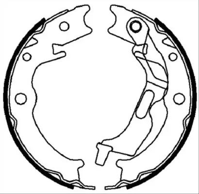 Bremsbackensatz, Feststellbremse Hinterachse ABE C00011ABE Bild Bremsbackensatz, Feststellbremse Hinterachse ABE C00011ABE