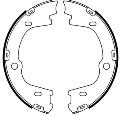 Bremsbackensatz, Feststellbremse Hinterachse ABE C00531ABE Bild Bremsbackensatz, Feststellbremse Hinterachse ABE C00531ABE