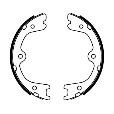 Bremsbackensatz, Feststellbremse Hinterachse ABE C01064ABE