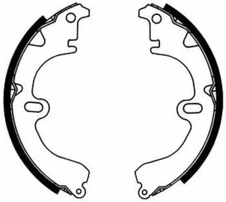 Bremsbackensatz Hinterachse ABE C02034ABE Bild Bremsbackensatz Hinterachse ABE C02034ABE