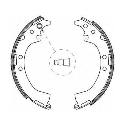 Bremsbackensatz Hinterachse ABE C02061ABE Bild Bremsbackensatz Hinterachse ABE C02061ABE