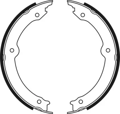 Bremsbackensatz, Feststellbremse Hinterachse ABE C02085ABE Bild Bremsbackensatz, Feststellbremse Hinterachse ABE C02085ABE