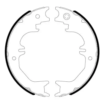 Bremsbackensatz, Feststellbremse Hinterachse ABE C02086ABE Bild Bremsbackensatz, Feststellbremse Hinterachse ABE C02086ABE