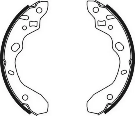 Bremsbackensatz Hinterachse ABE C03042ABE Bild Bremsbackensatz Hinterachse ABE C03042ABE