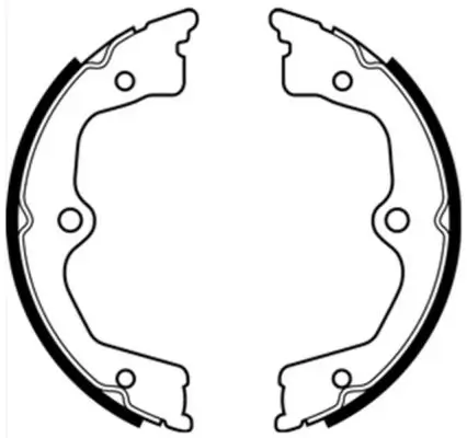 Bremsbackensatz, Feststellbremse Hinterachse ABE C04024ABE Bild Bremsbackensatz, Feststellbremse Hinterachse ABE C04024ABE