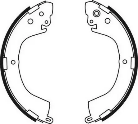 Bremsbackensatz Hinterachse ABE C05058ABE