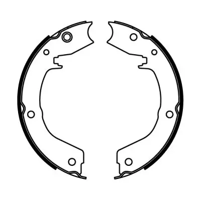 Bremsbackensatz, Feststellbremse Hinterachse ABE C05061ABE