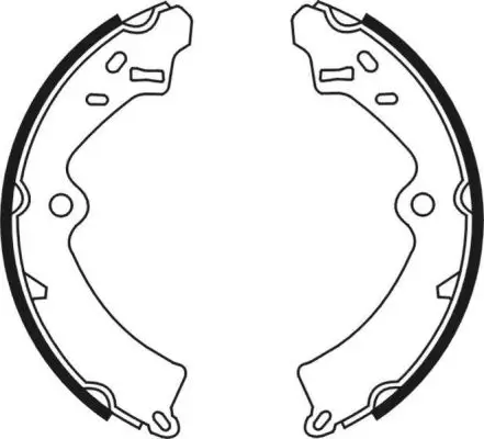 Bremsbackensatz Hinterachse ABE C08006ABE Bild Bremsbackensatz Hinterachse ABE C08006ABE