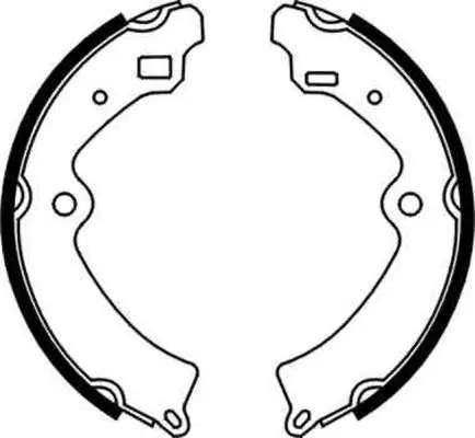 Bremsbackensatz Hinterachse ABE C08010ABE Bild Bremsbackensatz Hinterachse ABE C08010ABE