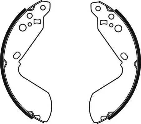 Bremsbackensatz Hinterachse ABE C08014ABE Bild Bremsbackensatz Hinterachse ABE C08014ABE