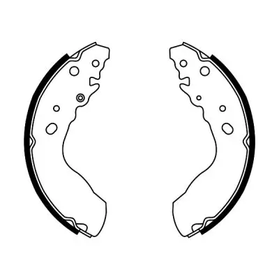 Bremsbackensatz Hinterachse ABE C08019ABE Bild Bremsbackensatz Hinterachse ABE C08019ABE