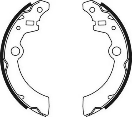 Bremsbackensatz Hinterachse ABE C08021ABE Bild Bremsbackensatz Hinterachse ABE C08021ABE