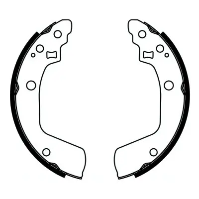 Bremsbackensatz Hinterachse ABE C08029ABE Bild Bremsbackensatz Hinterachse ABE C08029ABE