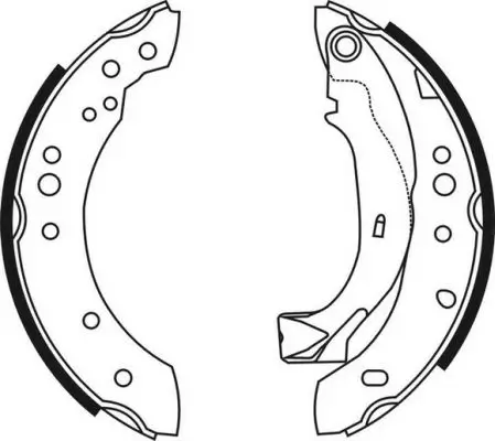 Bremsbackensatz Hinterachse ABE C0C019ABE Bild Bremsbackensatz Hinterachse ABE C0C019ABE