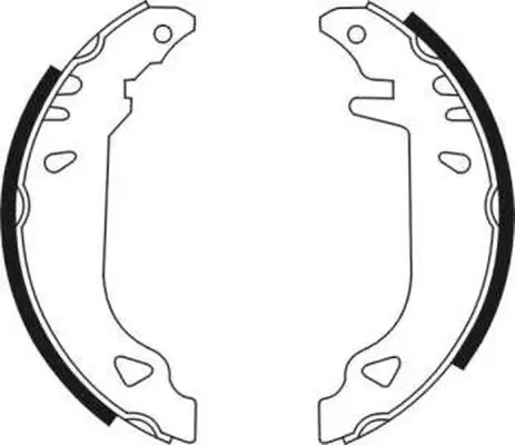 Bremsbackensatz Hinterachse ABE C0F003ABE Bild Bremsbackensatz Hinterachse ABE C0F003ABE