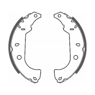 Bremsbackensatz Hinterachse ABE C0F004ABE