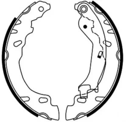 Bremsbackensatz Hinterachse ABE C0F029ABE Bild Bremsbackensatz Hinterachse ABE C0F029ABE