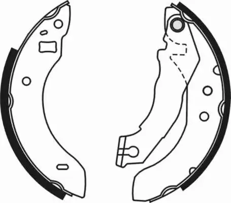 Bremsbackensatz Hinterachse ABE C0G009ABE Bild Bremsbackensatz Hinterachse ABE C0G009ABE