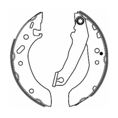 Bremsbackensatz Hinterachse ABE C0G021ABE