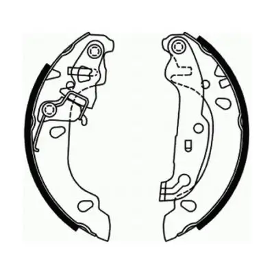 Bremsbackensatz Hinterachse ABE C0G052ABE Bild Bremsbackensatz Hinterachse ABE C0G052ABE