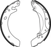 Bremsbackensatz Hinterachse ABE C0I001ABE