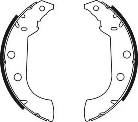 Bremsbackensatz Hinterachse ABE C0P008ABE