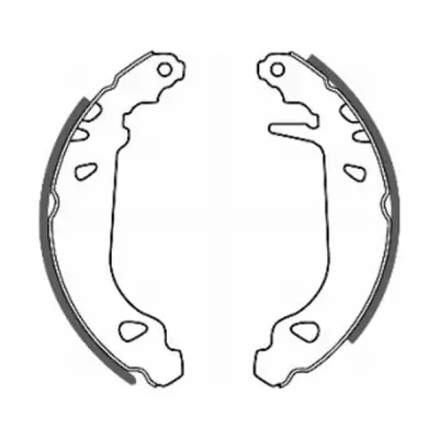Bremsbackensatz Hinterachse ABE C0P010ABE