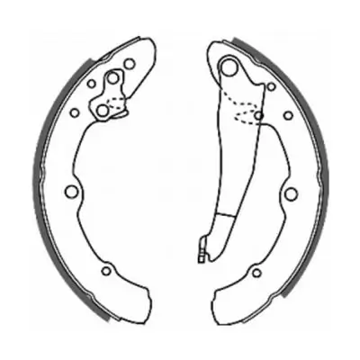 Bremsbackensatz Hinterachse ABE C0W014ABE Bild Bremsbackensatz Hinterachse ABE C0W014ABE