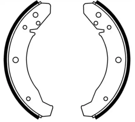 Bremsbackensatz Hinterachse ABE C0W024ABE Bild Bremsbackensatz Hinterachse ABE C0W024ABE