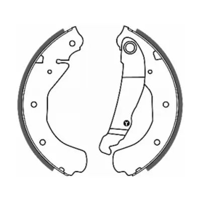 Bremsbackensatz Hinterachse ABE C0X003ABE