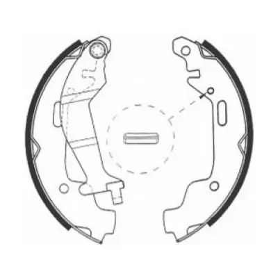 Bremsbackensatz Hinterachse ABE C0X014ABE