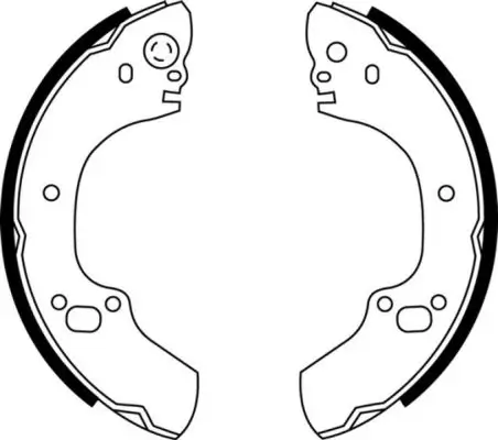 Bremsbackensatz Hinterachse ABE C0X019ABE Bild Bremsbackensatz Hinterachse ABE C0X019ABE