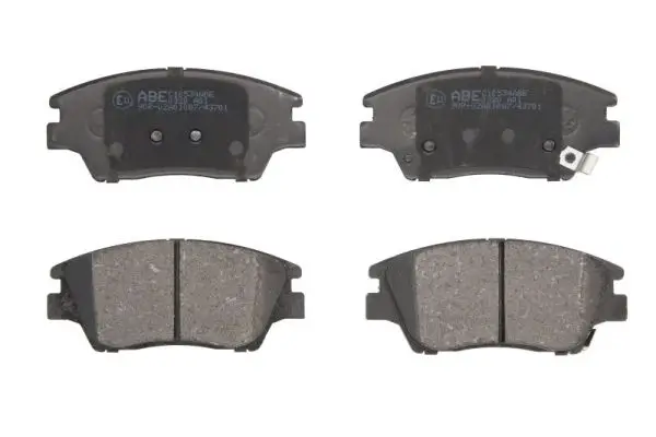 Bremsbelagsatz, Scheibenbremse Vorderachse ABE C10534ABE