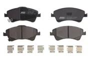 Bremsbelagsatz, Scheibenbremse Vorderachse ABE C12123ABE-P