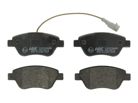 Bremsbelagsatz, Scheibenbremse Vorderachse ABE C1F036ABE