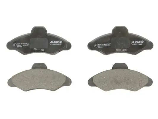 Bremsbelagsatz, Scheibenbremse Vorderachse ABE C1G017ABE