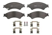 Bremsbelagsatz, Scheibenbremse Vorderachse ABE C1G069ABE