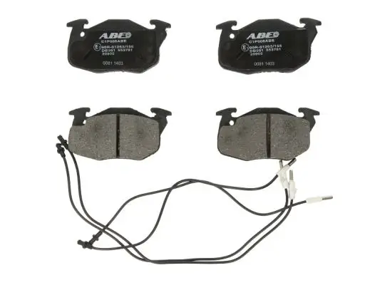 Bremsbelagsatz, Scheibenbremse Vorderachse ABE C1P006ABE Bild Bremsbelagsatz, Scheibenbremse Vorderachse ABE C1P006ABE