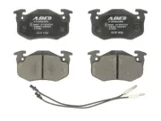 Bremsbelagsatz, Scheibenbremse Vorderachse ABE C1R002ABE