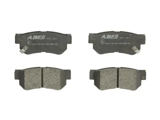 Bremsbelagsatz, Scheibenbremse Hinterachse ABE C20510ABE Bild Bremsbelagsatz, Scheibenbremse Hinterachse ABE C20510ABE