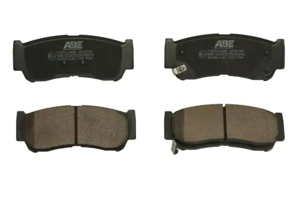 Bremsbelagsatz, Scheibenbremse Hinterachse ABE C20513ABE