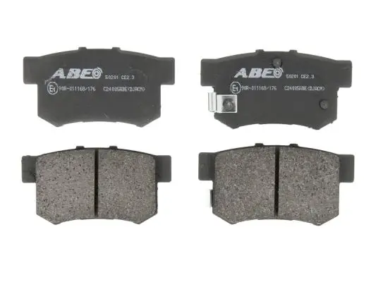 Bremsbelagsatz, Scheibenbremse Hinterachse ABE C24005ABE