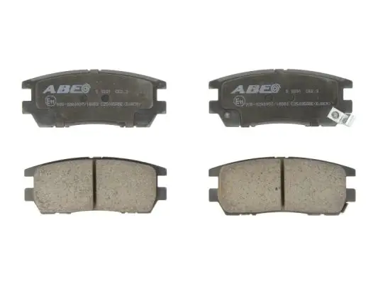 Bremsbelagsatz, Scheibenbremse Hinterachse ABE C25005ABE