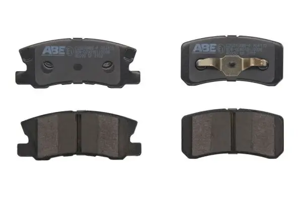 Bremsbelagsatz, Scheibenbremse Hinterachse ABE C25010ABE-P