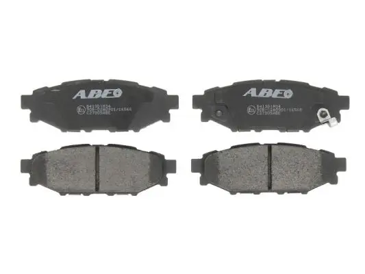 Bremsbelagsatz, Scheibenbremse Hinterachse ABE C27005ABE