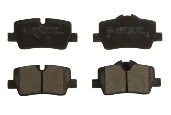 Bremsbelagsatz, Scheibenbremse Hinterachse ABE C2B034ABE