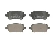 Bremsbelagsatz, Scheibenbremse Hinterachse ABE C2F011ABE