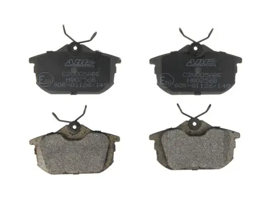 Bremsbelagsatz, Scheibenbremse Hinterachse ABE C2V005ABE